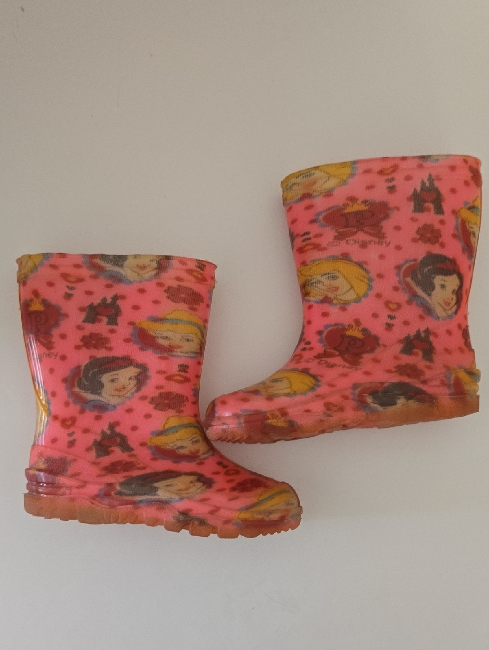 Pink Kids' Disney Princesses Rain Boots